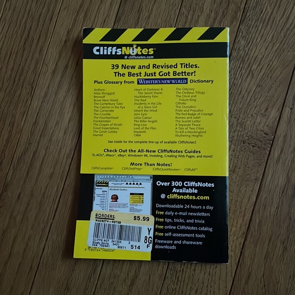CliffsNotes 3 titles Shakespeare and Hawthorne. Like new with tags. No rips - Picture 5 of 7